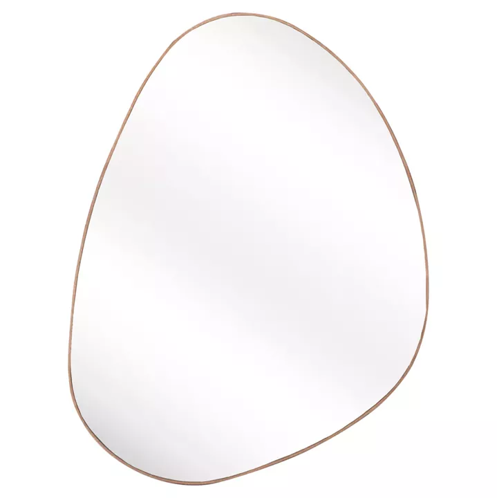 WALL MIRROR IRREGU HM4487.03 MDF FRAME IN NATURAL WOOD COLORING 60x80Hcm.