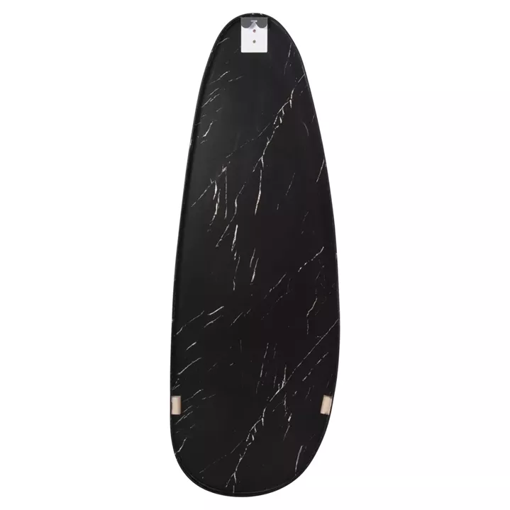 WALL MIRROR CRITHER HM4486.01 MDF FRAME IN BLACK MARBLE COLORING 49x140Hcm.