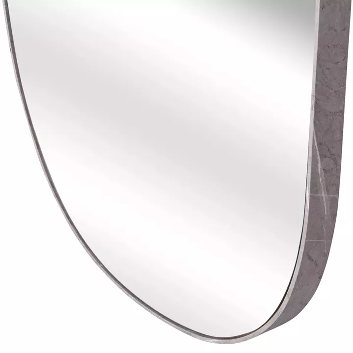 WALL MIRROR CRITHER HM4486.02 MDF FRAME IN GREY MARBLE COLORING 49x140Hcm.