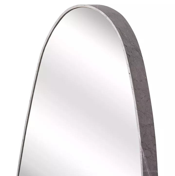 WALL MIRROR CRITHER HM4486.02 MDF FRAME IN GREY MARBLE COLORING 49x140Hcm.