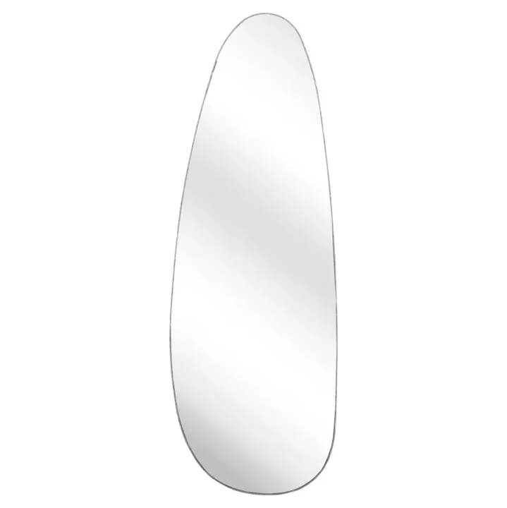 WALL MIRROR CRITHER HM4486.02 MDF FRAME IN GREY MARBLE COLORING 49x140Hcm.