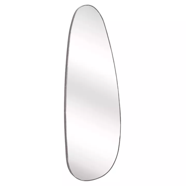 WALL MIRROR CRITHER HM4486.02 MDF FRAME IN GREY MARBLE COLORING 49x140Hcm.