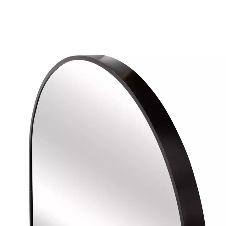 WALL MIRROR SERIES ARCHER HM4500.01 OVAL ALUMINUM FRAME IN BLACK 59x79Hcm.