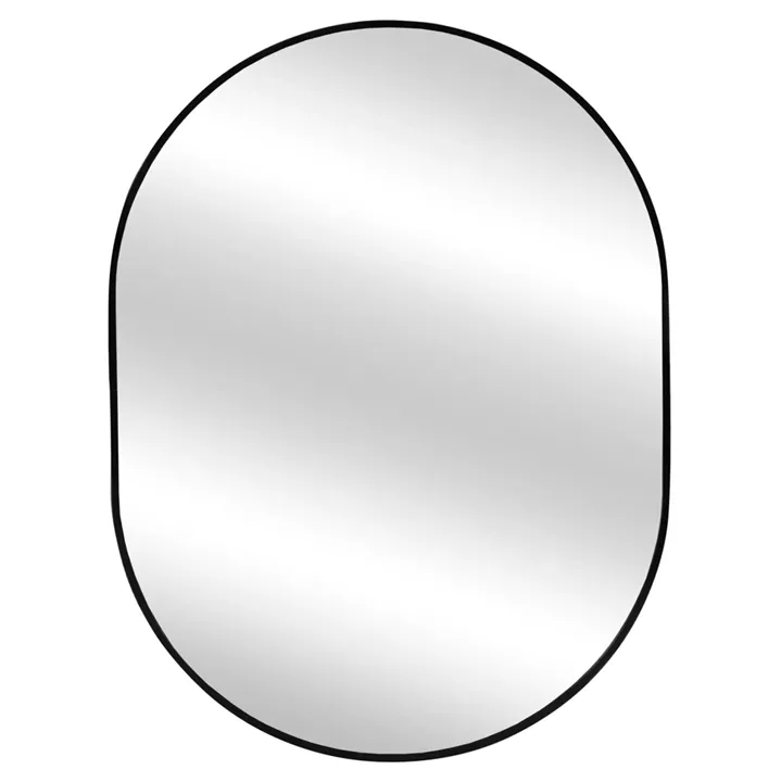 WALL MIRROR SERIES ARCHER HM4500.01 OVAL ALUMINUM FRAME IN BLACK 59x79Hcm.