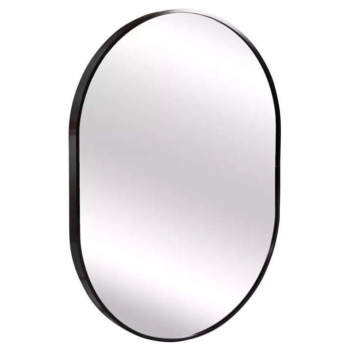WALL MIRROR SERIES ARCHER HM4500.01 OVAL ALUMINUM FRAME IN BLACK 59x79Hcm.
