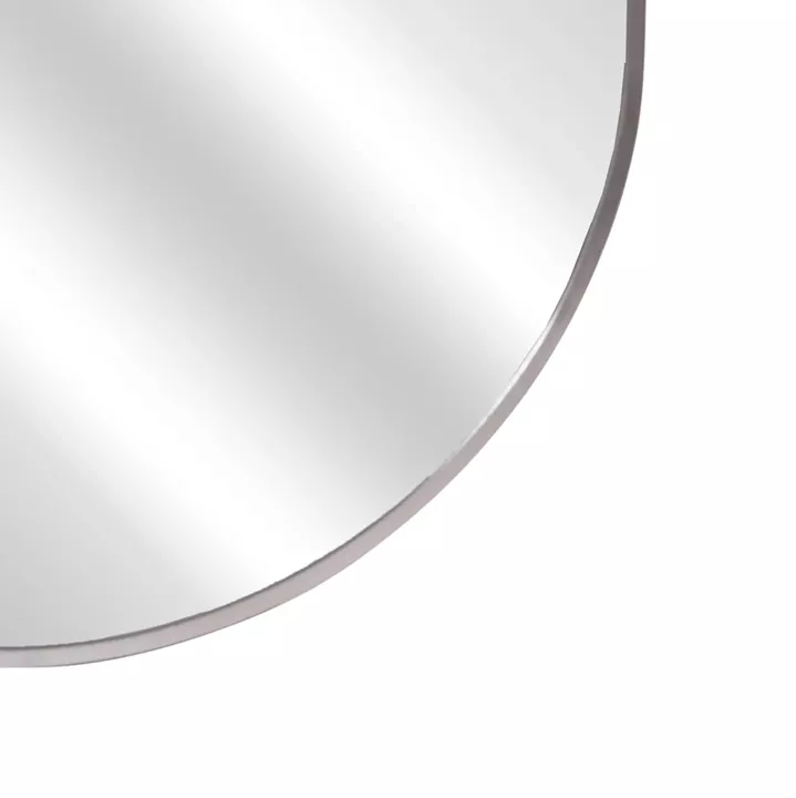 WALL MIRROR SERIES ARCHER HM4500.40 OVAL ALUMINUM FRAME IN SILVER 59x79Hcm.