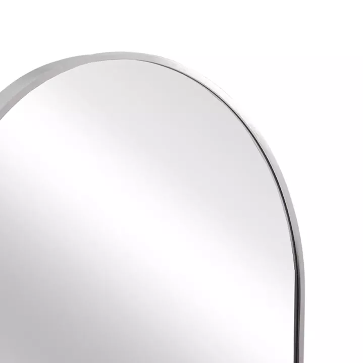 WALL MIRROR SERIES ARCHER HM4500.40 OVAL ALUMINUM FRAME IN SILVER 59x79Hcm.