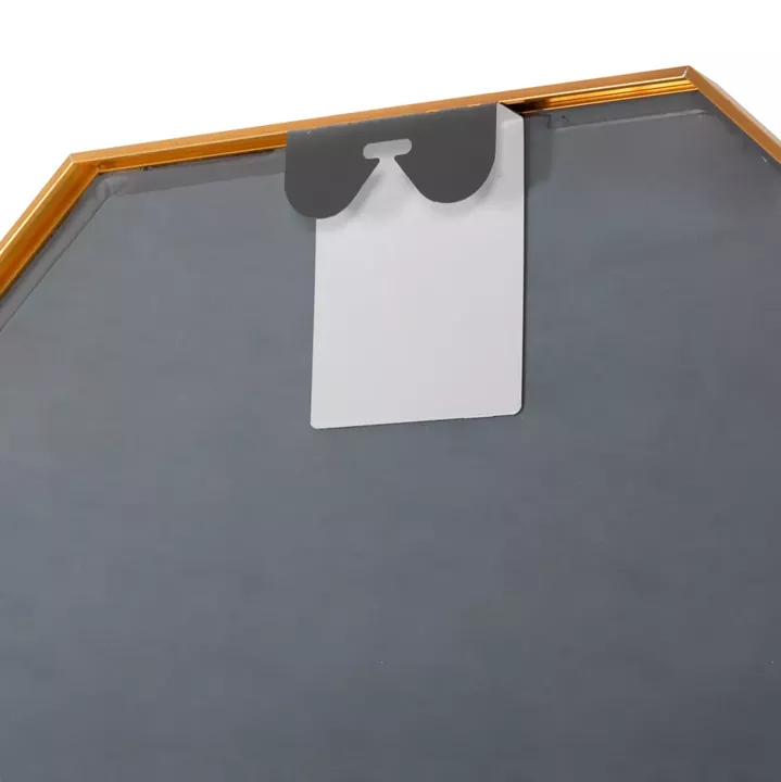 WALL MIRROR SERIES ARCHER HM4499.30 OCTAGON ALUMINUM FRAME IN GOLDEN Φ74cm.