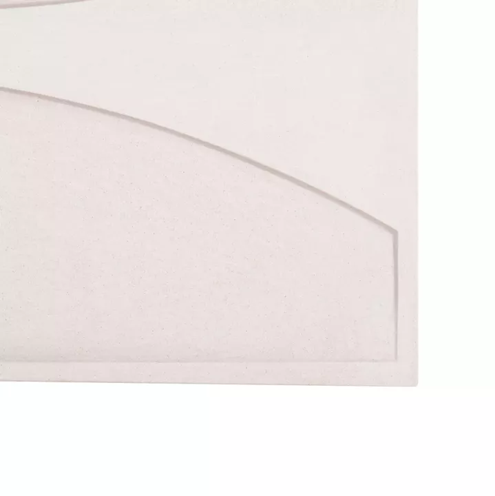 WALL DECOR PANEL RECTANGLE SERIES SANTORINI HM4510 MDF IN OFF-WHITE COLOR 60x4(thickness)x80Hcm.