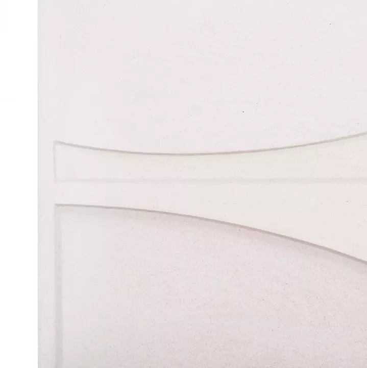 WALL DECOR PANEL RECTANGLE SERIES SANTORINI HM4510 MDF IN OFF-WHITE COLOR 60x4(thickness)x80Hcm.