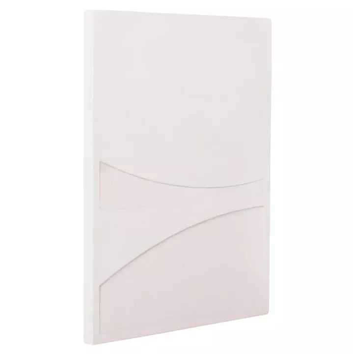 WALL DECOR PANEL RECTANGLE SERIES SANTORINI HM4510 MDF IN OFF-WHITE COLOR 60x4(thickness)x80Hcm.