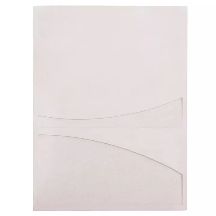 WALL DECOR PANEL RECTANGLE SERIES SANTORINI HM4510 MDF IN OFF-WHITE COLOR 60x4(thickness)x80Hcm.
