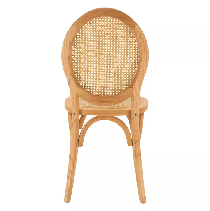 ΚΑΡΕΚΛΑ ΞΥΛΙΝΗ TINSLEY ΜΕ ΟΒΑΛ ΠΛΑΤΗ ΚΑΙ ΠΛΕΞΗ RATTAN ΣΕ ΦΥΣΙΚΗ ΑΠΟΧΡΩΣΗ HM8745.01 45x50x97 εκ.