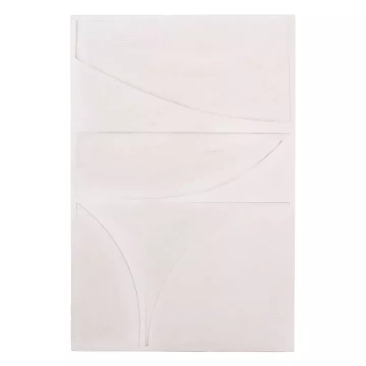 WALL DECOR PANEL SERIES SANTORINI HM4505 MDF IN OFF-WHITE COLOR 80x4(thickness)x120Hcm.