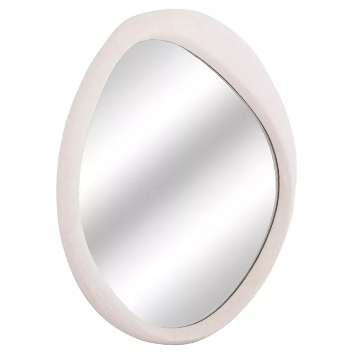 ΚΑΘΡΕΠΤΗΣ ΤΟΙΧΟΥ ΟΒΑΛ ΣΕΙΡΑ SANTORINI HM4514 MDF ΣΕ ΥΠΟΛΕΥΚΟ 48x3,2x60Υεκ