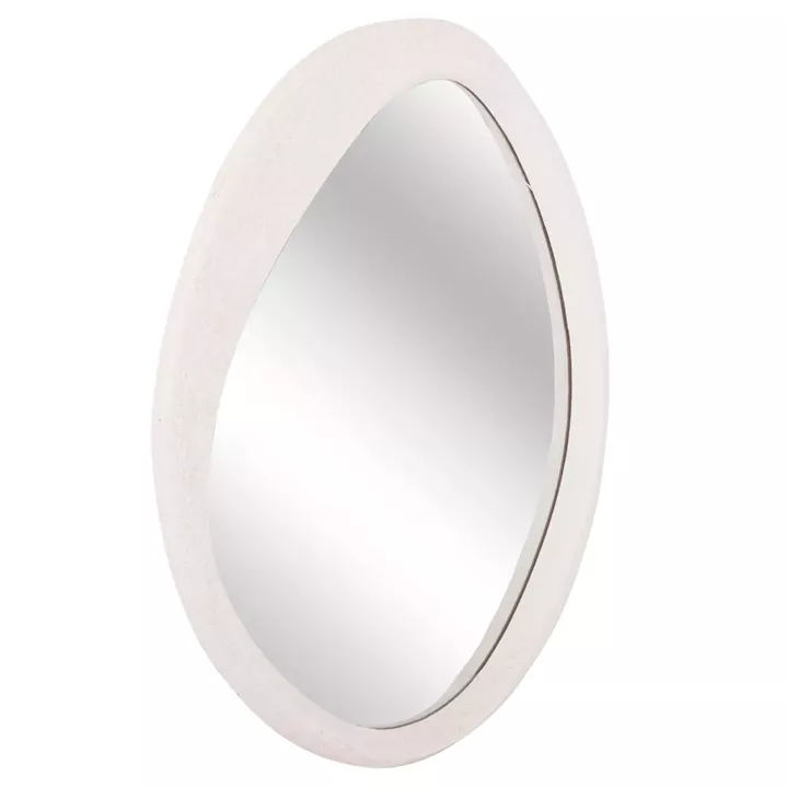 ΚΑΘΡΕΠΤΗΣ ΤΟΙΧΟΥ ΟΒΑΛ ΣΕΙΡΑ SANTORINI HM4514 MDF ΣΕ ΥΠΟΛΕΥΚΟ 48x3,2x60Υεκ