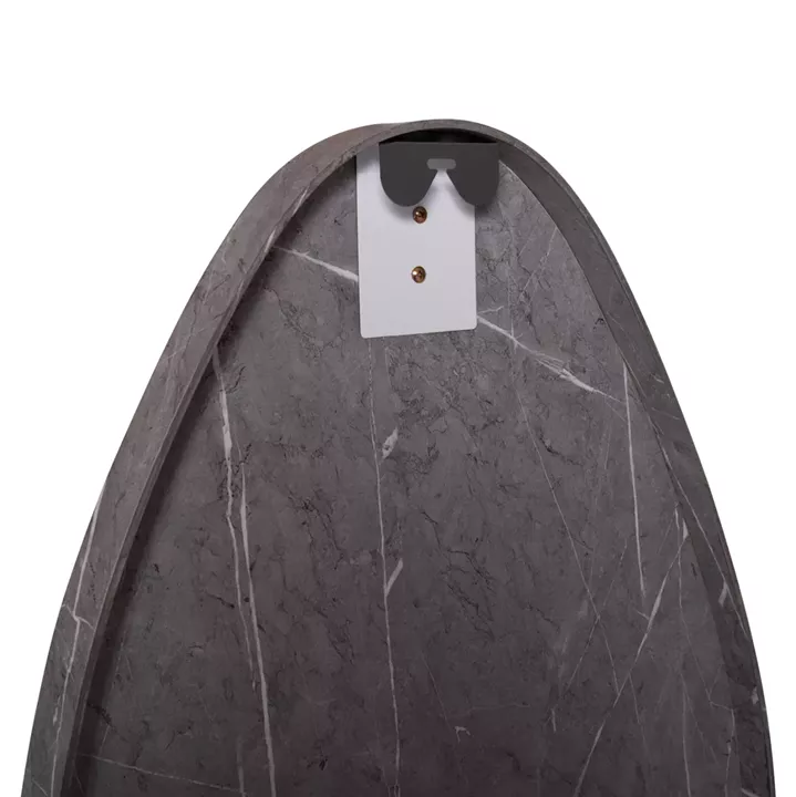 WALL MIRROR DROP HM4488.02 MDF FRAME IN GREY MARBLE COLORING 50x80Hcm.