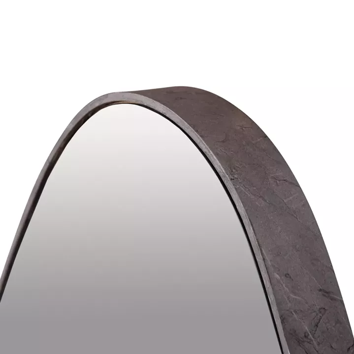 WALL MIRROR DROP HM4488.02 MDF FRAME IN GREY MARBLE COLORING 50x80Hcm.