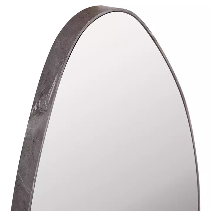 WALL MIRROR DROP HM4488.02 MDF FRAME IN GREY MARBLE COLORING 50x80Hcm.