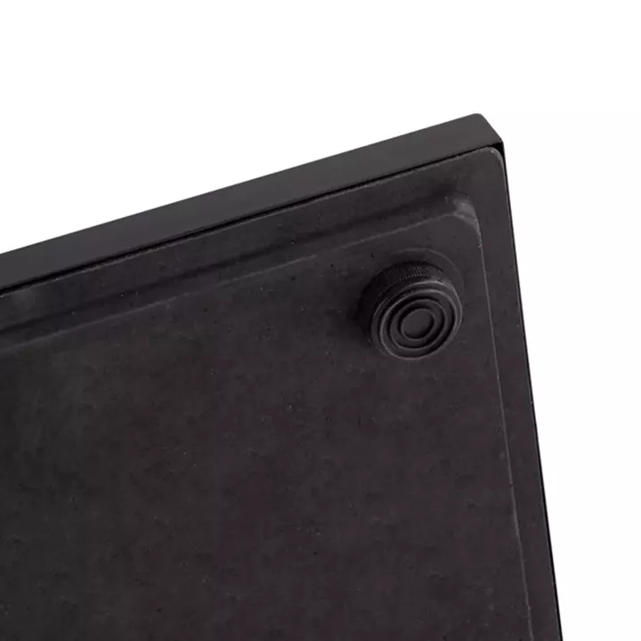 Base metallic Black matte 40x40x72 with adjusters HM421.11