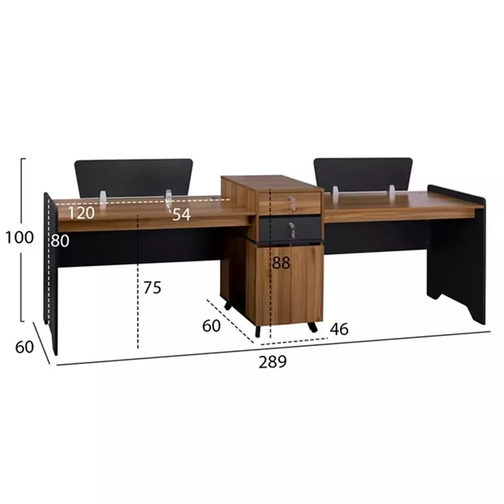 Professional Office Supreme HM2350 2/People 289x60x100cm