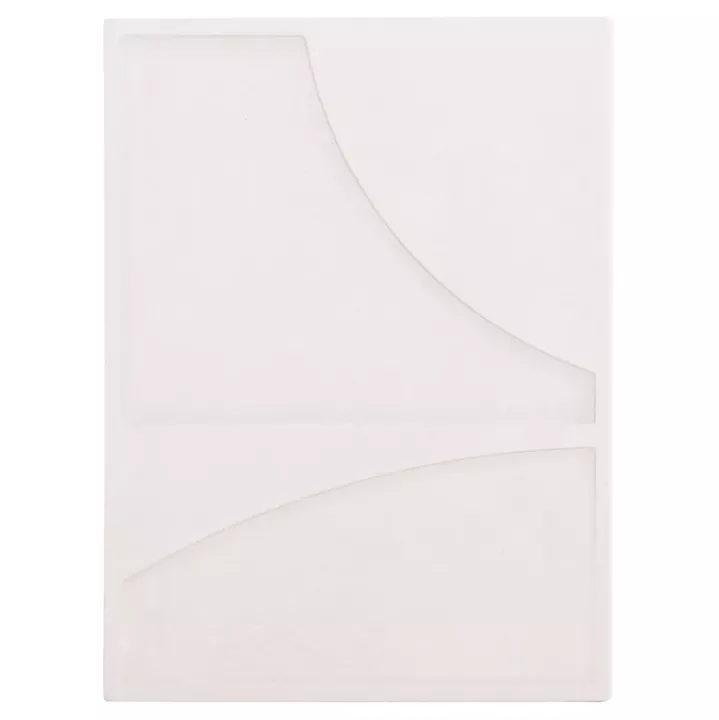 WALL DECOR PANEL RECTANGLE SERIES SANTORINI HM4509 MDF IN OFF-WHITE COLOR 60x4(thickness)x80Hcm.