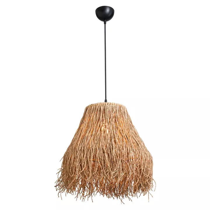 Ceiling light PWL-1126 pakoworld Ε27 brown D36.5x90cm