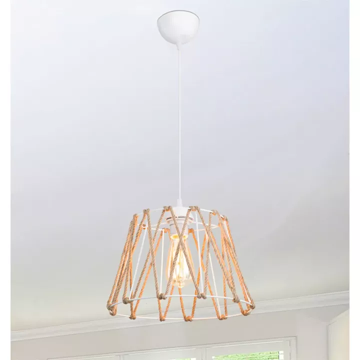 Ceiling light PWL-1160 pakoworld Ε27 beige D31x23.5cm