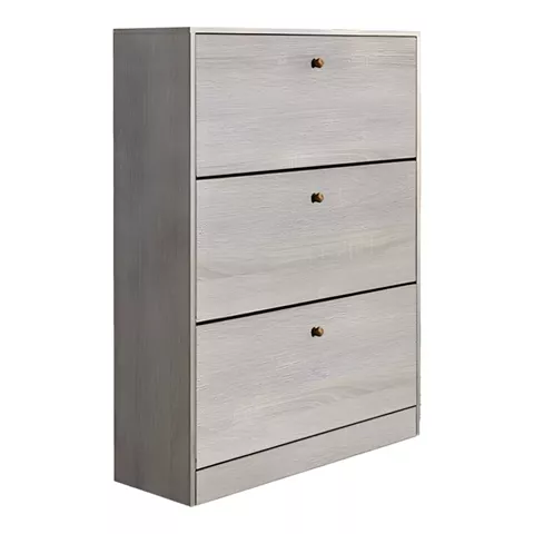 Warat 3 shoe Cabinet pakoworld lpl in natural color 80x24x112cm