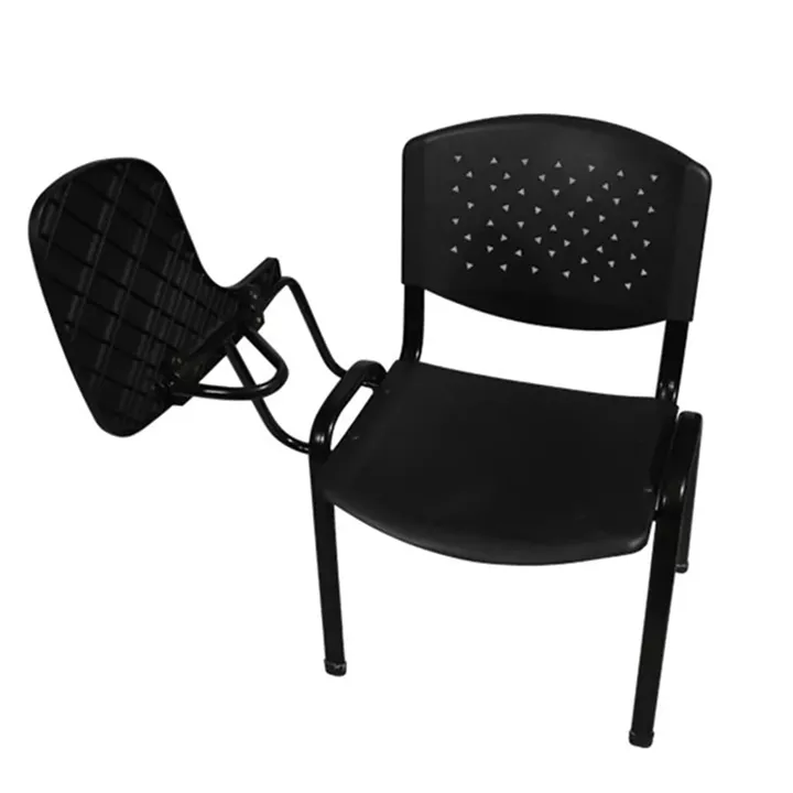 Conference chair with desk HM1037 Homemarkt Plastic Black 52x55x77 cm