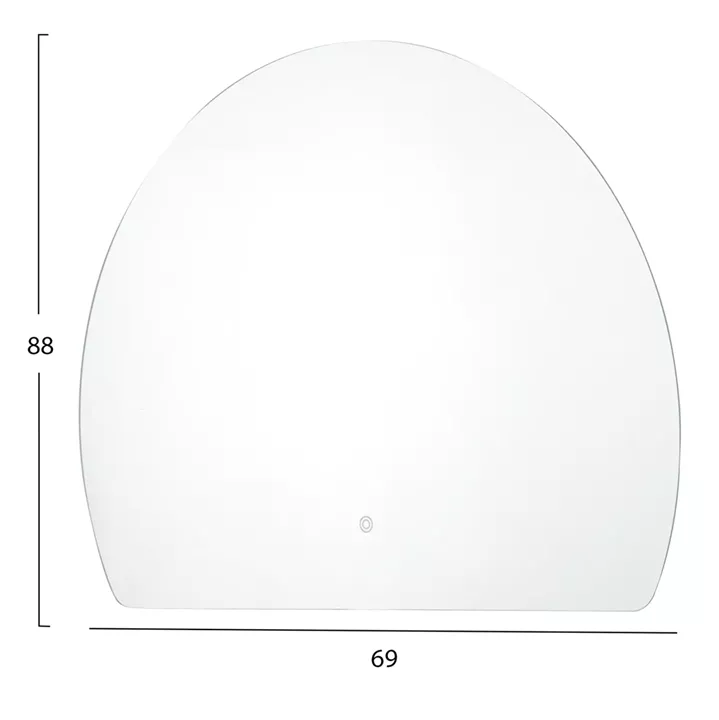 WALL MIRROR SERIES TORCH HM4491 NO FRAME-LED BACKLIGHTING 89x69Hcm.