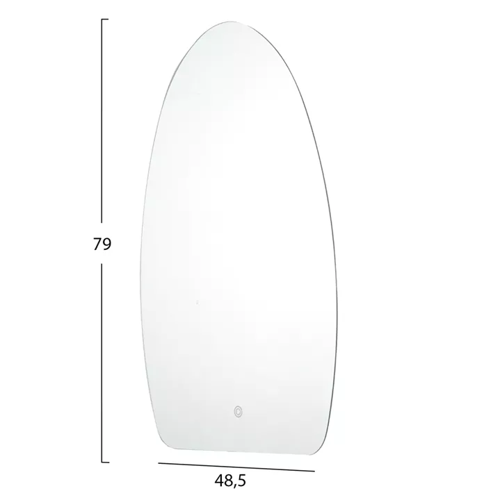 ΚΑΘΡΕΠΤΗΣ TOIXOY ΣΕΙΡΑ TORCH HM4496 ΧΩΡΙΣ ΠΛΑΙΣΙΟ-LED ΟΠΙΣΘΙΟΣ ΦΩΤΙΣΜΟΣ 48,5x79Υεκ.