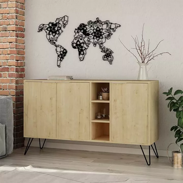 Buffet Clara pakoworld in light oak 142x35.5x83cm