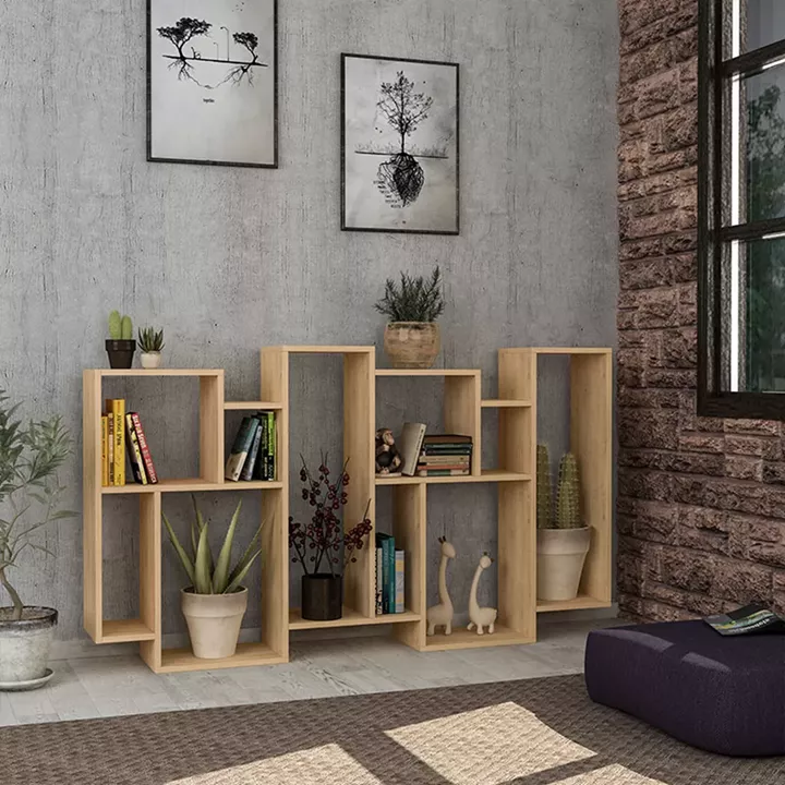 Karmato pakoworld Bookcase in natural color 96x25,5x168,5cm