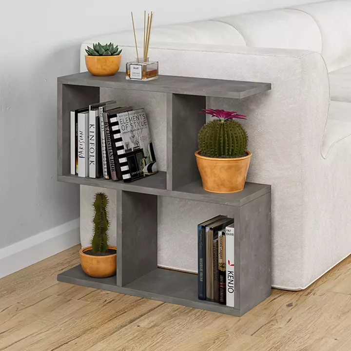 Side table Homemania pakoworld grey antique 60x20x60cmm