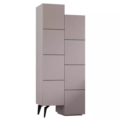 Multipurpose cabinet Romane cabinet pakoworld mocha 62.2x37.4x155.4cm