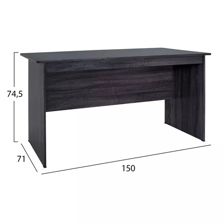 Office set 2pieces Office & Cabinet Grey color HM10337.01