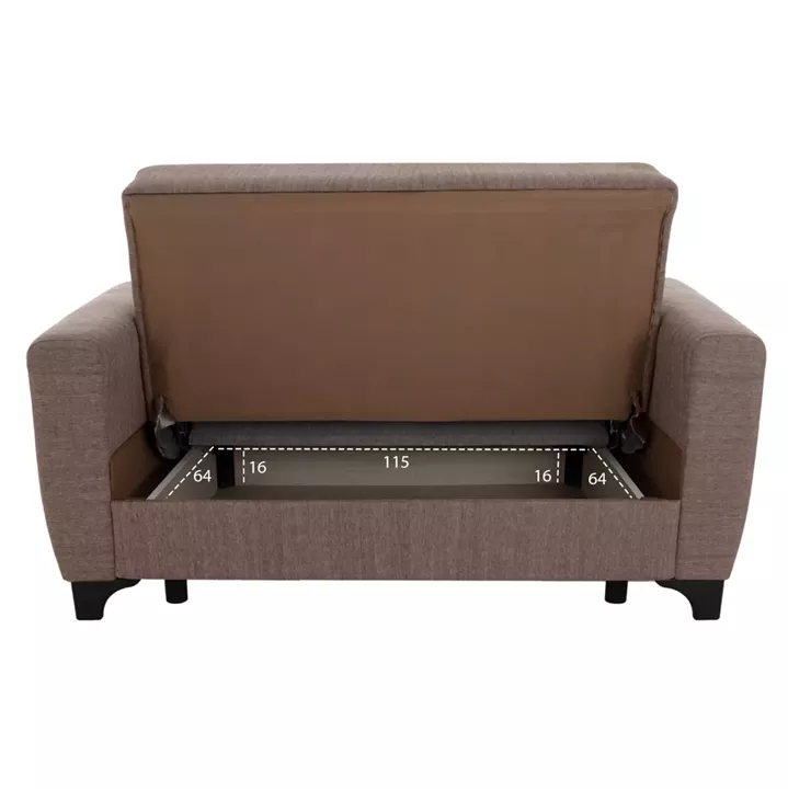 HM11748.02 sofa-bed set of 3-seater and 2-seater, beige