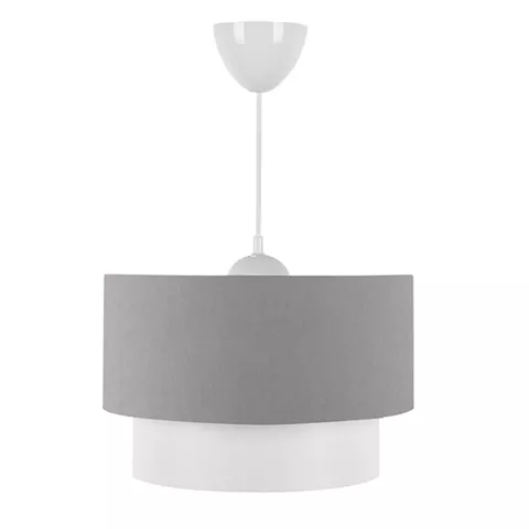 Ceiling light PWL-1087 pakoworld E27 white-grey D30x20cm