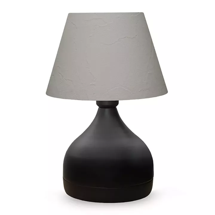 Table lamp PWL-1068 pakoworld Ε27 black-grey white D22x32cm