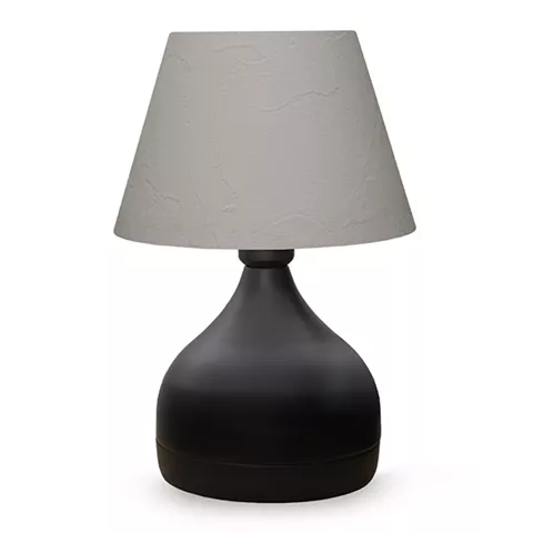 Table lamp PWL-1068 pakoworld Ε27 black-grey white D22x32cm