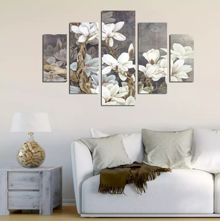 ΠΕΝΤΑΠΤΥΧΟΣ ΠΙΝΑΚΑΣ MDF MAGNOLIA KOBUS HM7207.01 82X56x0,3 εκ.
