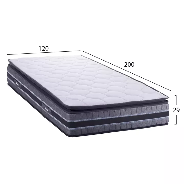ΣΤΡΩΜΑ DREAMTOPIA FRANKLIN HM657.120 BONNELL SPRING ΜΕ ΑΝΩΣΤΡΩΜΑ 120x200x29Y εκ.