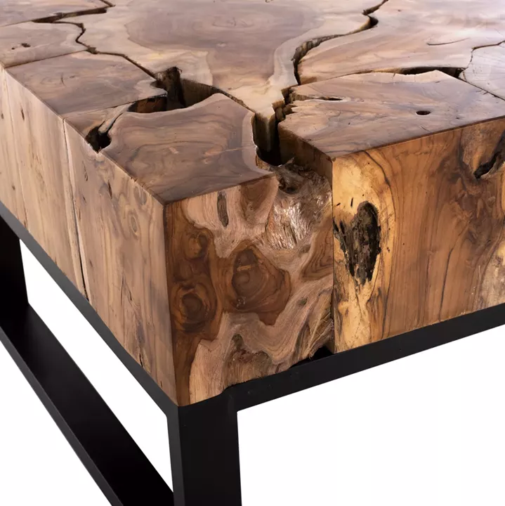 COFFEE TABLE FB99355 RECTANGULAR SOLID TEAK NATURAL 120X70X48H