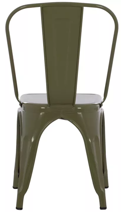 DINING CHAIR MELITA HM8641.43 METAL IN DARK OLIVE GREEN 43x50x82Hcm.