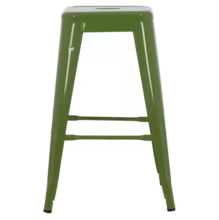 ΣΚΑΜΠΟ ΜΕΣΑΙΟΥ ΥΨΟΥΣ ΜΕΤΑΛΛΙΚΟ MELITA HM8573.53 ΣΕ LIGHT OLIVE GREEN 43x43x67Υεκ.