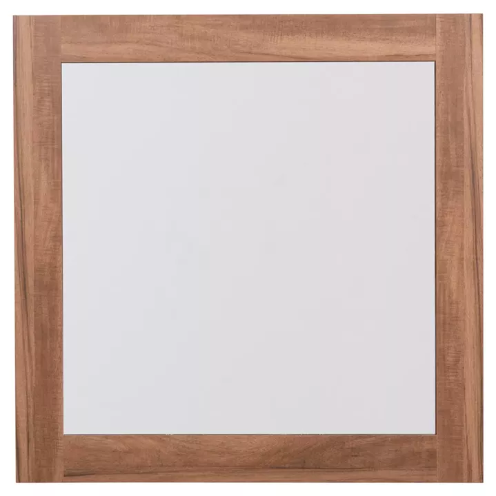 WALL MIRROR SQUARE SERIES HARRY HM4485.01 MELAMINE IN NATURAL WOOD COLOR 87x2(thickness)x87cm.