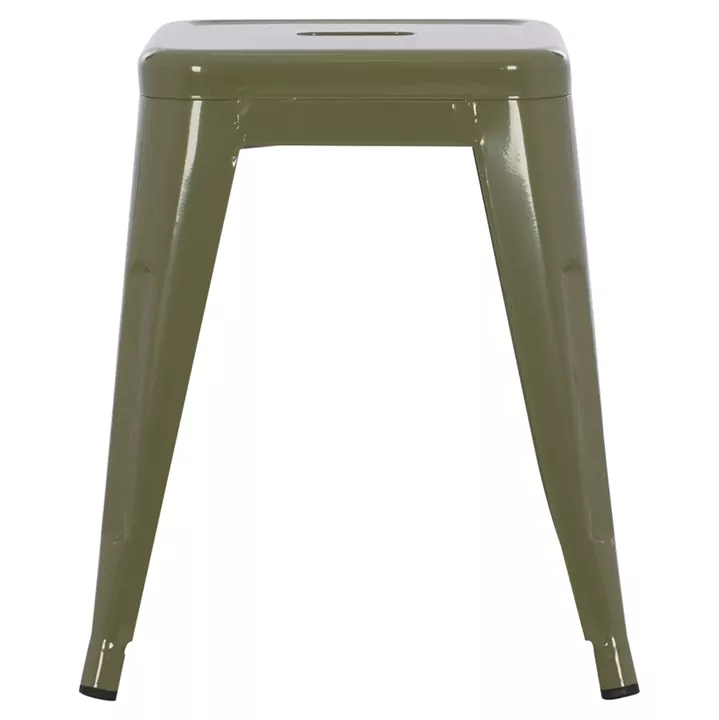 STOOL MELITA HM0096.43 METAL IN DARK OLIVE COLOR 39x39x46Hcm.