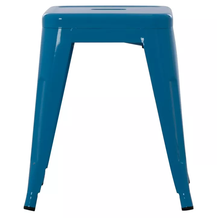 STOOL MELITA HM0096.48 METAL IN BLUE COLOR 39x39x46Hcm.