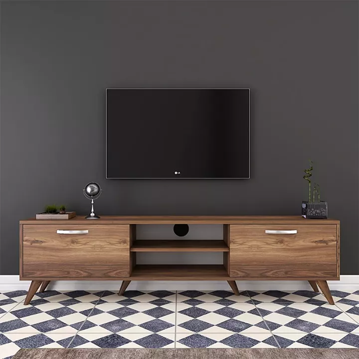 Tv unit Sabian pakoworld in walnut 180x35x48,5cm